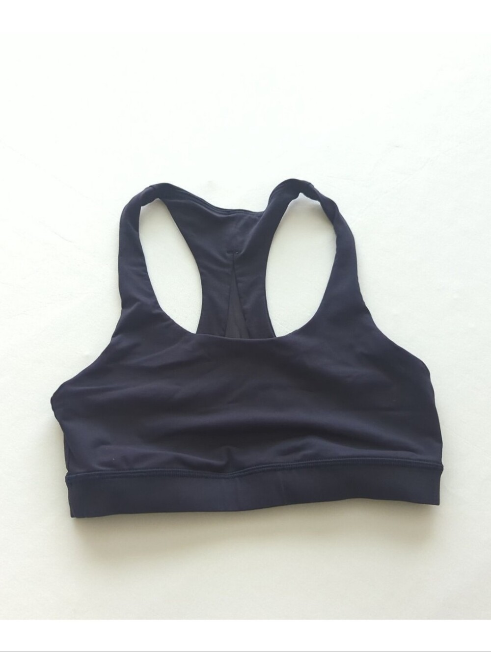 Lululemon Dark Blue Invigorate Bra Mesh Inset Size 4